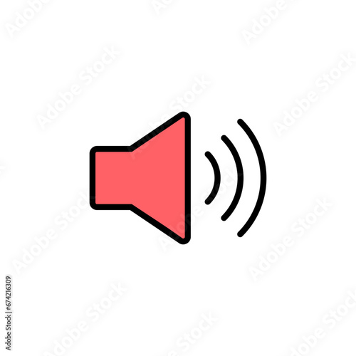 Speaker icon set illustration. volume sign and symbol. loudspeaker icon. sound symbol