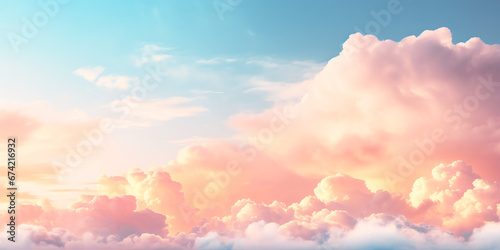 soft pastel clouds in the sky cloudscape