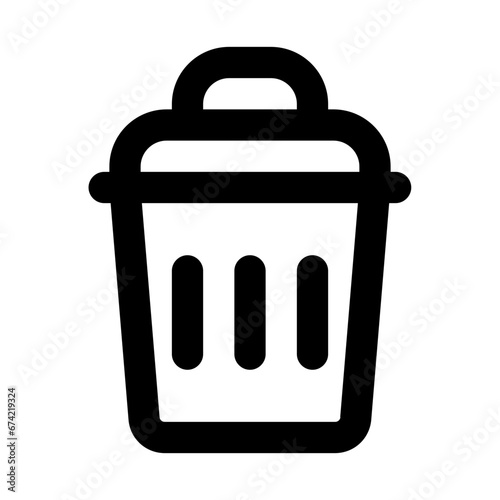 bin line icon