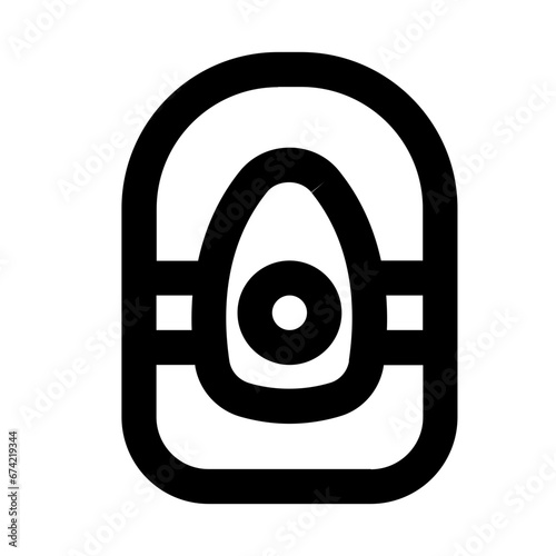 toilet line icon