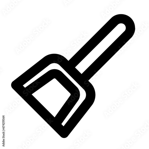 wastebasket line icon