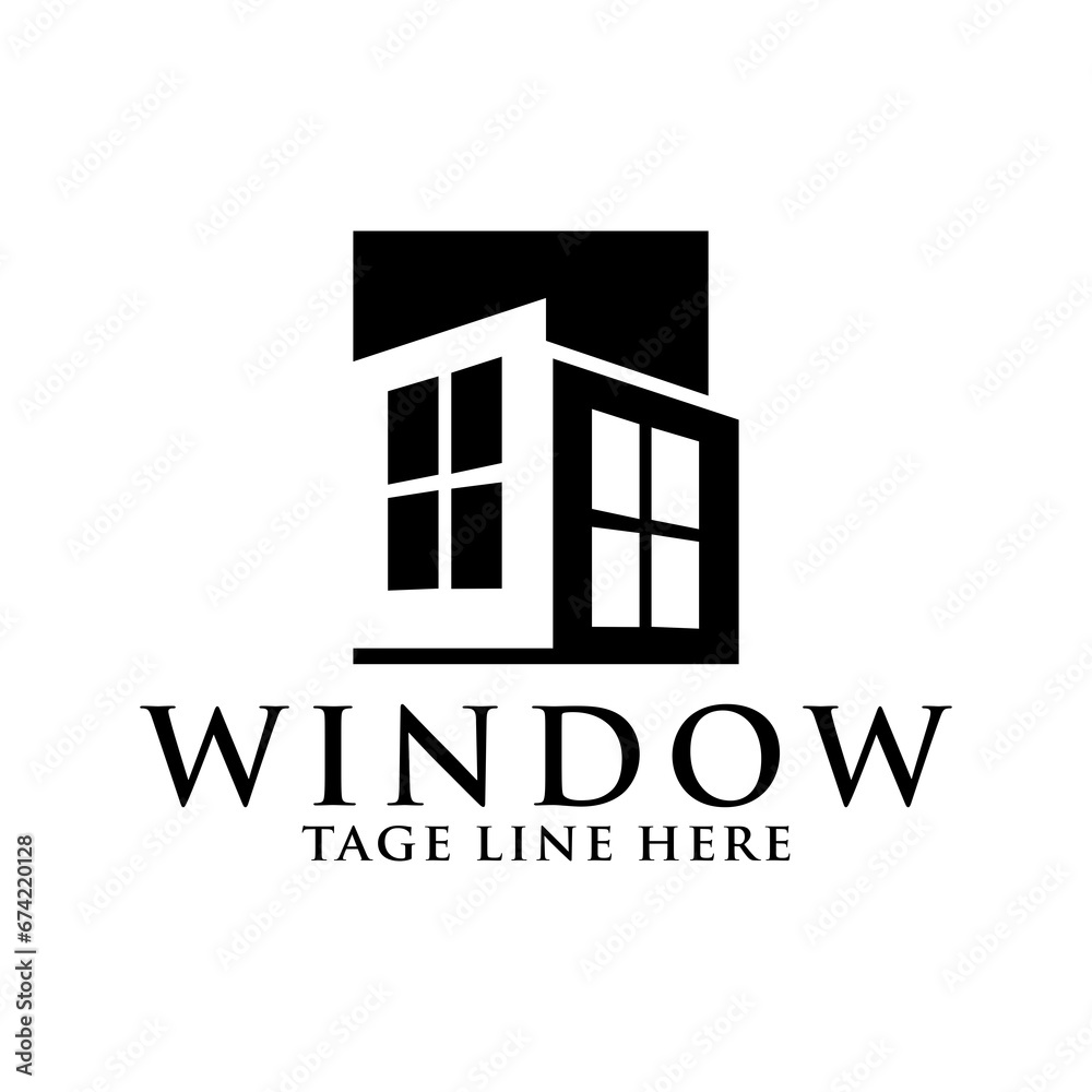 Windows logo design template element. Windows icon design. Suitable for Business and real estate.