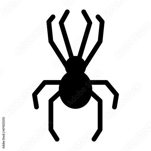 spider glyph icon