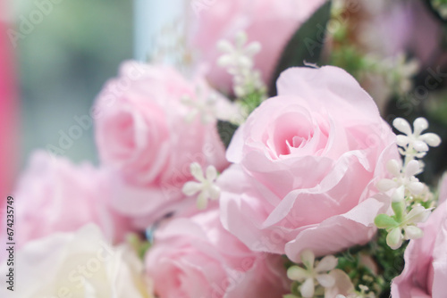 Roses in the bride s bouquet at the wedding