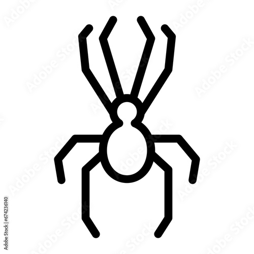 spider line icon