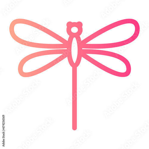 dragonfly gradient icon