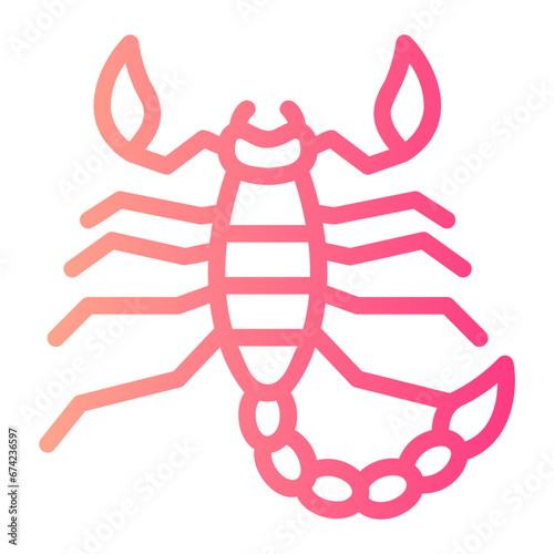 scorpion gradient icon