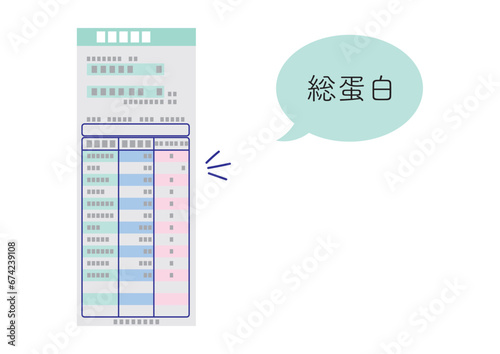 血液検査結果報告書、総蛋白
