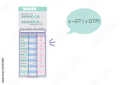 血液検査結果報告書、γ-GT、γGTP、異常値