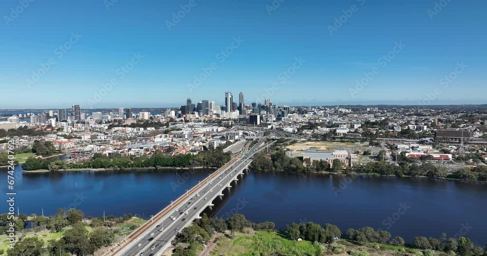 Perth CBD from east perth - showing the east perth power station Perth CBD from east perth - showing the east perth power station