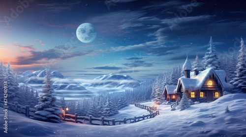 Enchanting Arctic Wonderland: Santa Claus's Breathtaking North Pole Landscape © Arnolt
