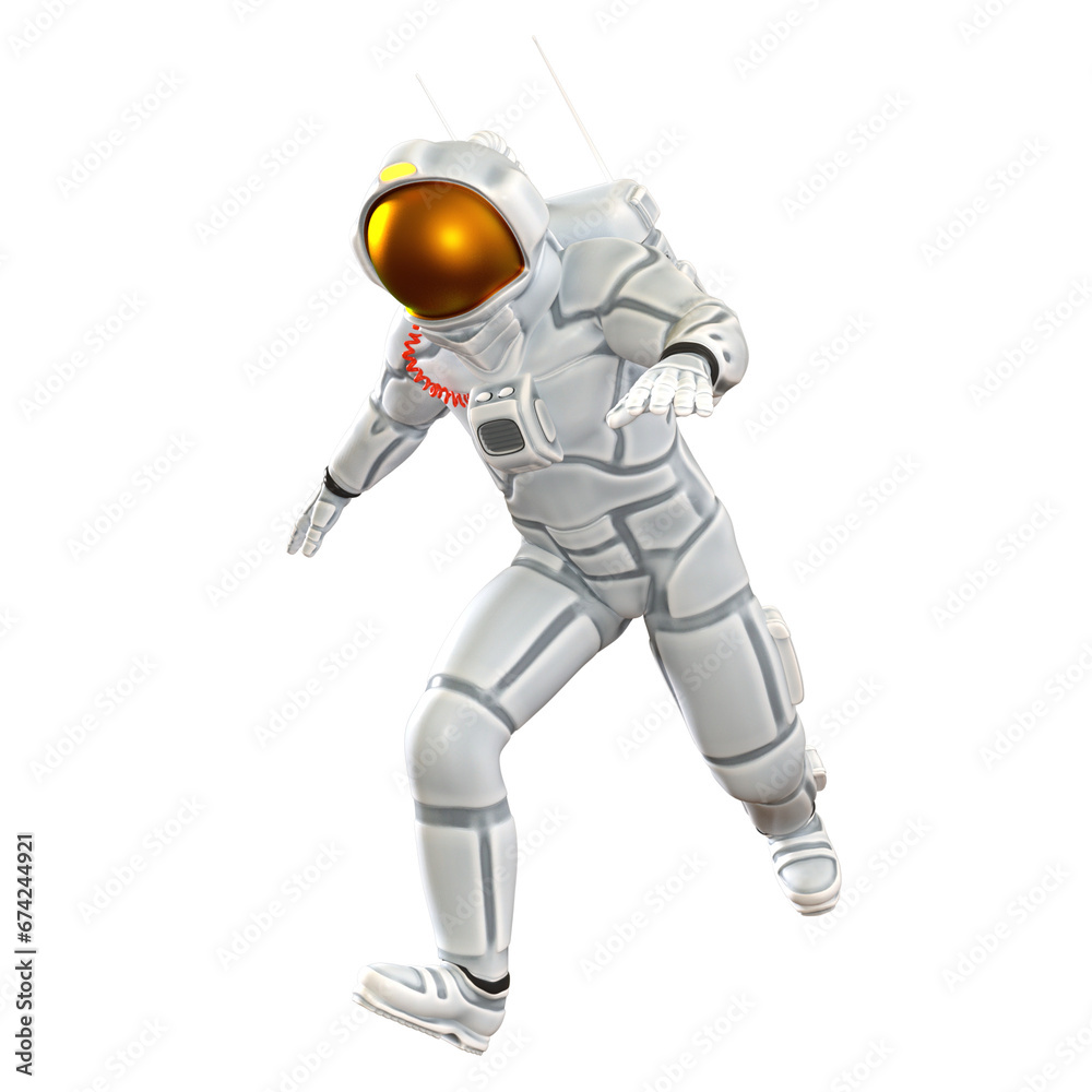 3D render Pose astronaut wearing space suit Isolated Illustration 3D render Pose astronaut wearing space suit Isolated Illustration