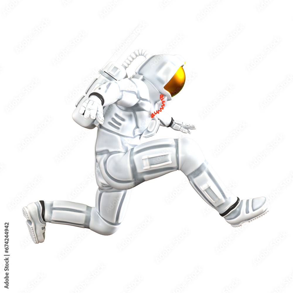 3D render Pose astronaut wearing space suit Isolated Illustration 3D render Pose astronaut wearing space suit Isolated Illustration