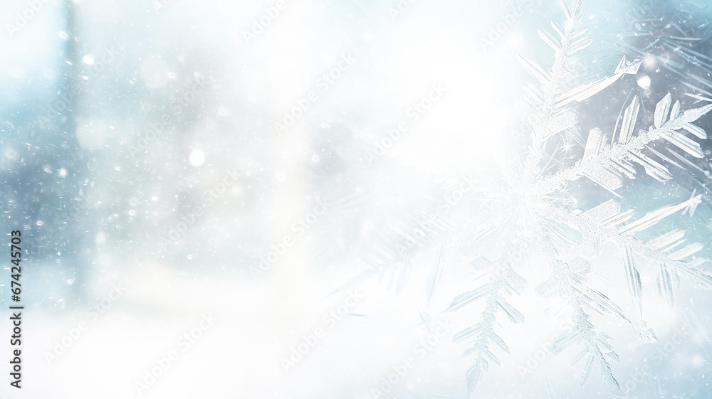 big snowflake on the window, abstract art winter background christmas greeting form, seasonal cooling climate change big snowflake on the window, abstract art winter background christmas greeting form, seasonal cooling climate change