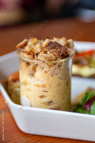 Macaroni and Cheese with Croutons photo