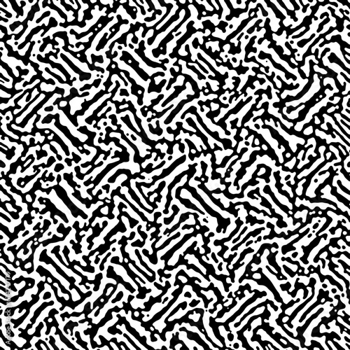 Abstract Turing ornament halftone reaction diffusion psychedelic background.