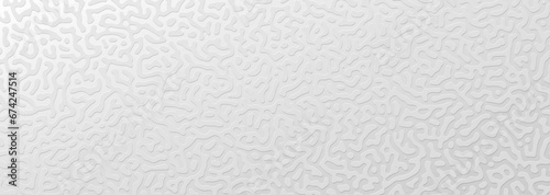 Organic tactile embossed texture. Abstract white monochrome reaction diffusion psychedelic pattern background. Turing generative algorithm design.