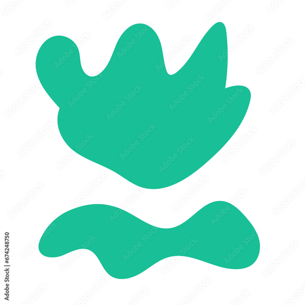 Simple abstract shapes vector 
