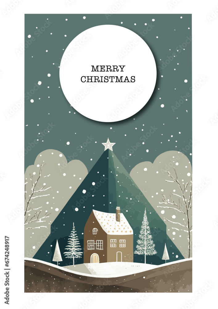 Christmas card - editable