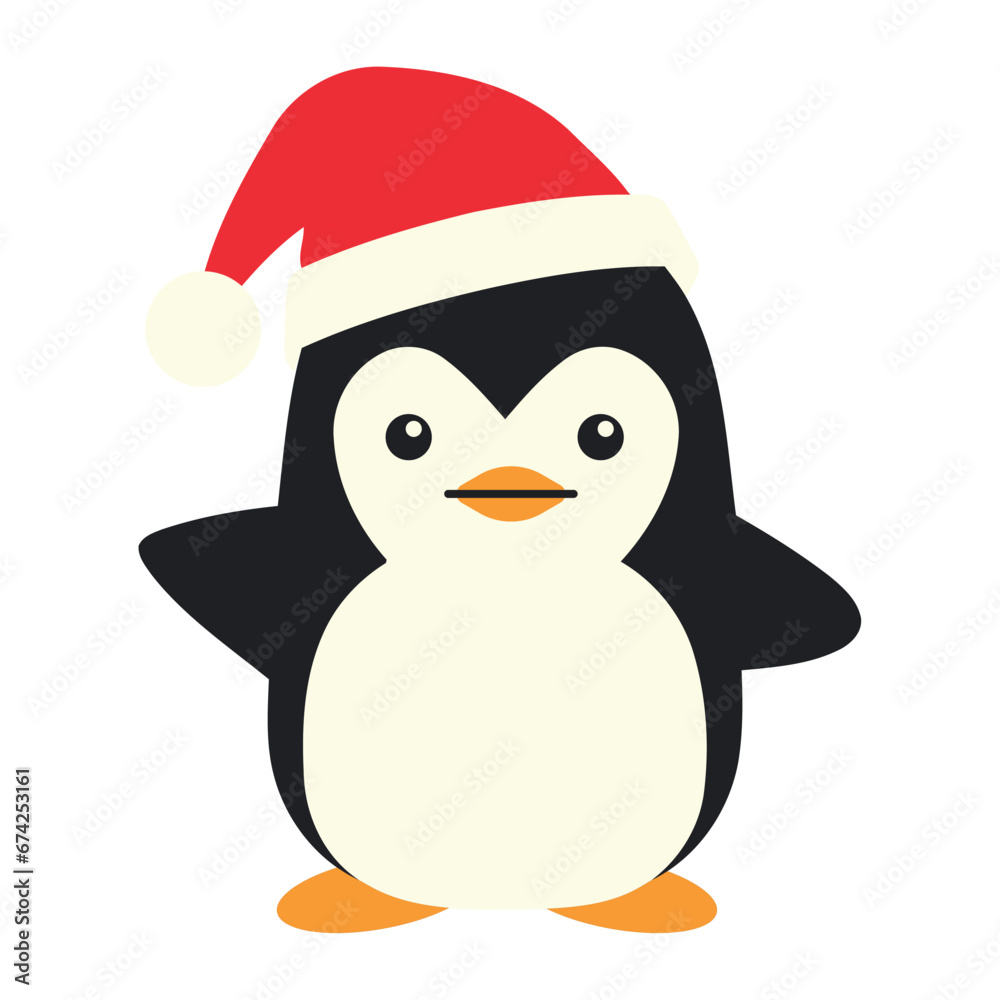 Fototapeta premium christmas penguin little