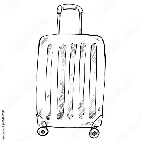Suitcase handdrawn illustration