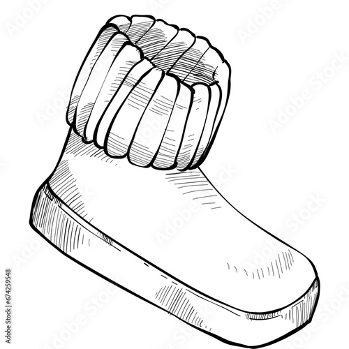 Bootee handdrawn illustration