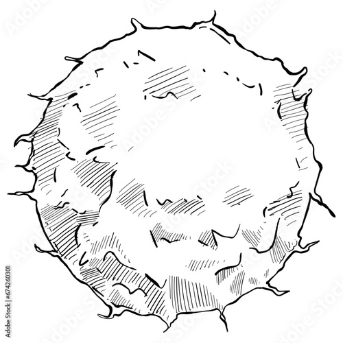 Sun handdrawn illustration