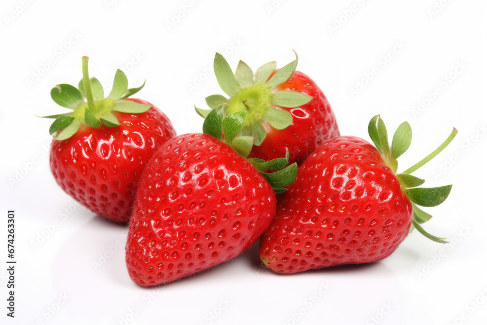 Strawberry fruit isolated on white background Strawberry fruit isolated on white background