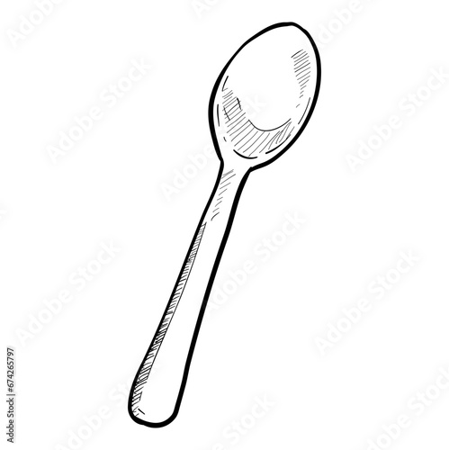 spoon handdrawn illustration