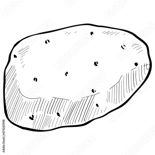 potato handdrawn illustration