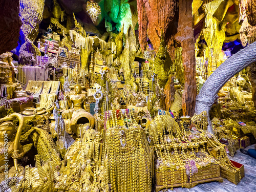 Wat Maneewong or Maniwong temple in Nakhon Nayok, Thailand photo