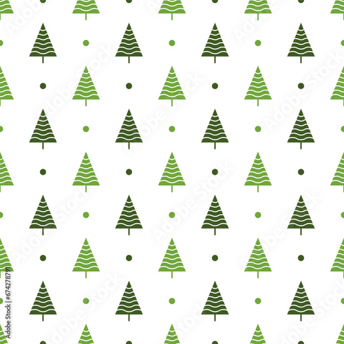 Pine Tree seamless pattern background.