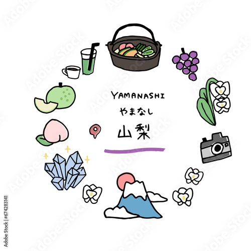 山梨の手描きのアイキャッチ
