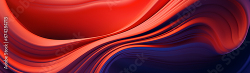 Minimalist Colorful Waves Website Banner