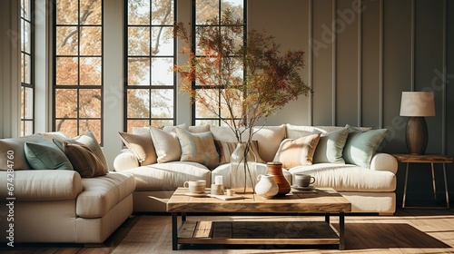 living room interior with sofa © Ahmad