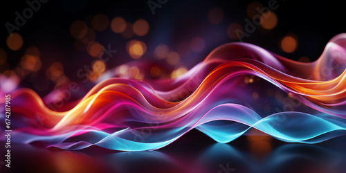 Vibrant color and particle-infused wallpaper, perfect for captivating visual storytelling on Adobe Stock Image. This dynamic wallpaper combines vivid hues with mesmerizing particles, offering versatil