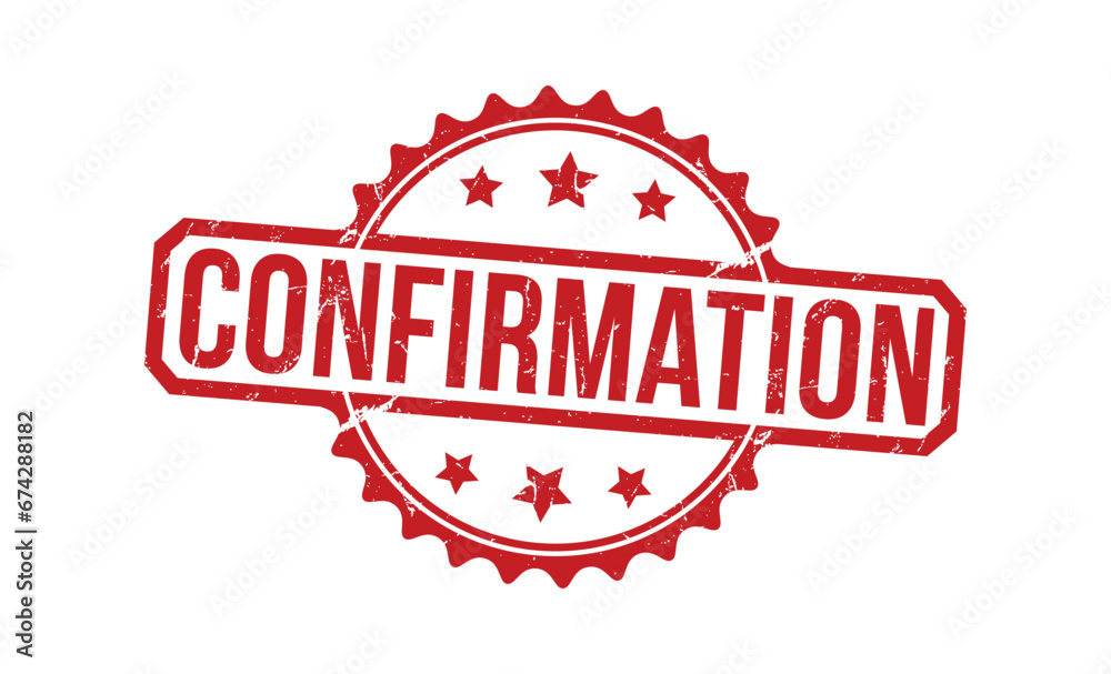 Confirmation Red Rubber Stamp vector design. Confirmation Red Rubber Stamp vector design.