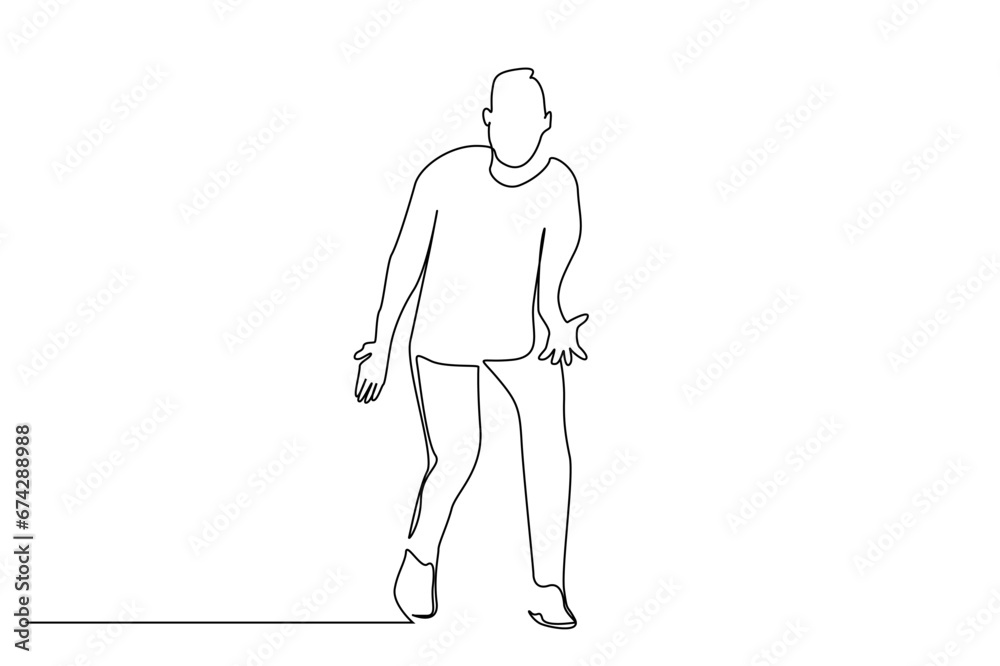 angry shouting man unhappy line art design