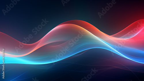 abstract dark colorful gradient 3d wave background.
