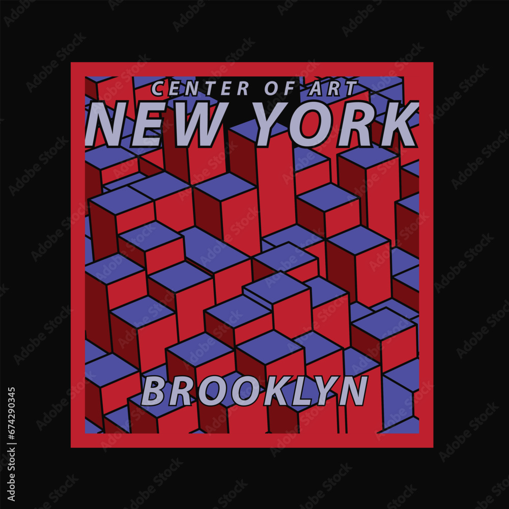 Obraz premium New York City typography, t-shirt graphics, vectors ,print