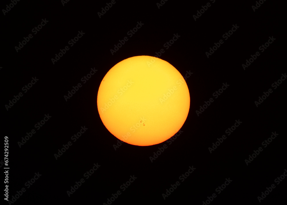 The sun at  sunset, FOV 960mm