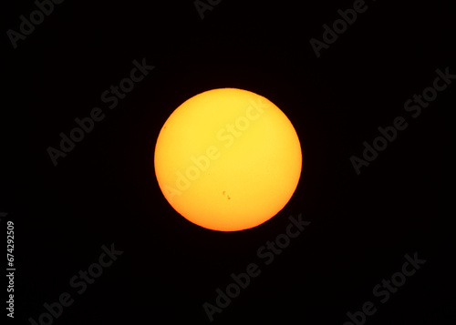 The sun at sunset, FOV 960mm