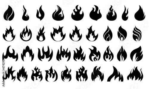 Flame icon bundle