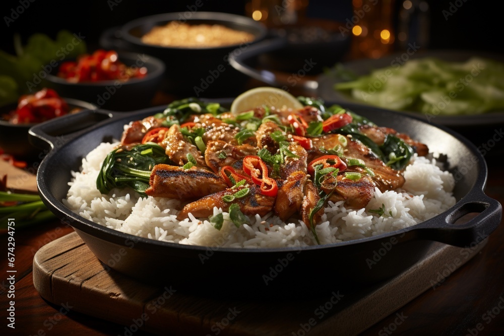 Thai basil chicken (pad krapow gai)