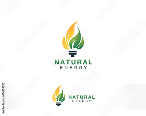 sustainable natural energy logo concept (ID: 674299550)