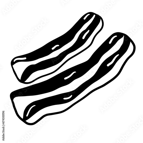 bacon line drawing