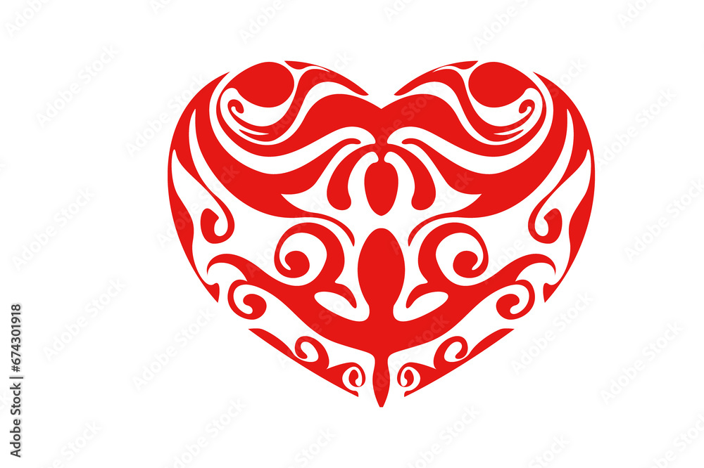 Valentine Element - Red Love Ornament
