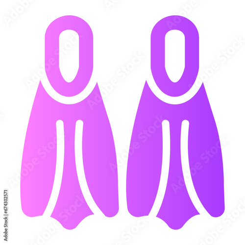flippers Gradient icon