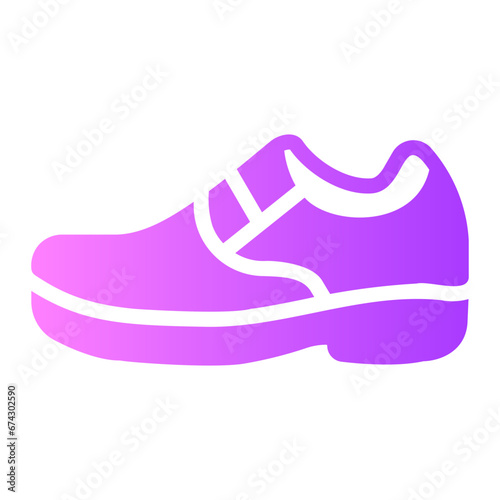 leather shoes Gradient icon