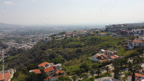 DRONE PHOTOGRAPHY OF BUGAMBILIAS CITY IN GUADALAJARA JALISCO